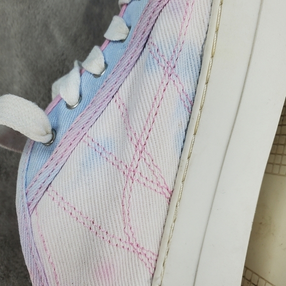 Madden Girl blue and pink tie dyed sneakers 8.5M - Picture 7 of 12